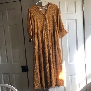 Golden button dress